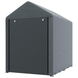 Väderbeständig Trädgårdsbod, Robust, Stålstomme, Mörkgrå, 1,2 x 1,8 x 1,6 m