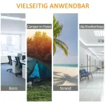 Campsäng Campingsäng med Väska Lätt och Portabel för Camping och Utomhusäventyr Svart