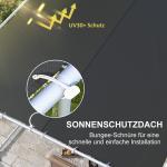 Folieväxthus Polytunnel Mörkgrön av PE och Stål för Trädgård Växthus med 8 Fönster och Ingång Frostskydd Rymlig 6 x 3 m