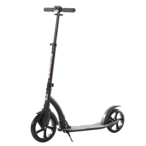 Barnsparkcykel Hopfällbar med Stötdämpning Höjdjusterbar från 14 År Aluminium 92,5 X 37,5 X 87-101,5 Cm