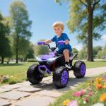 Elektrisk Quad för Barn 24V med 4 Hjul, Strålkastare, USB, MP3, 6,5 km/h, 3-8 År