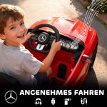 Elbil Barn Sportbil Röd Plast för Barn 3–6 År Batteridriven Bil med Fjärrkontroll 12V Motor och Musikfunktion Rolig Lek