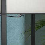 Golvlampa med Hyllor, Trä, 26 x 26 x 160 cm, för Vardagsrum och Sovrum (utan Glödlampa)