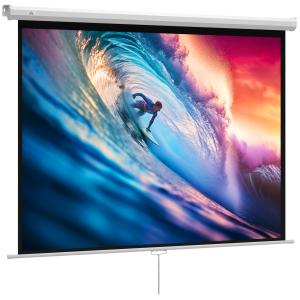 Projektorduk, 4:3, HD 4K, Hemmabio, Plast och Metall, 171 x 128 cm (84 tum)