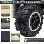 Elektrisk Fyrhjuling Barnfordon Flerfärgad av Plast och Metall för Barn 3-5 År med MP3 och USB Port Strålkastare 1,5-3 km/h