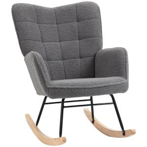 Fåtölj med Liggfunktion Relaxstol Mörkgrå av Linnelook och Metall för Vardagsrum Lutbar 150° Bekväm Design