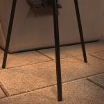 Golvlampa Utomhuslampa Vit av Aluminium och Plast för Inomhus och Utomhus Solar Lampa med Ljussensor USB Uppladdningsbar