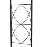 Bågspaljé Trädgårdsbåge Bågtak Metall för Klätterväxter och Dekoration Svart 114 X 30 X 230 Cm