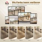 Matbord Utdragbart Naturfärgad och Svart Trä för Matsal Stort Köksbord för 6–8 Personer med Stålben Robust och Modern Design 180 cm
