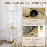 Kleankin Badrumsspegel med Belysning Silver av Aluminium och Glas för Badrum Dimbar med Minnesfunktion och Tidsvisning 60 x 60 cm