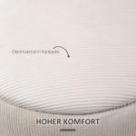 Ottomansk Pall, Set om 2, Förvaringsutrymme, Manchesterlook, Krämvit, 40 x 40 x 41 cm