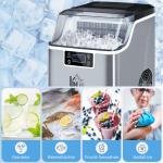 Iskubsmaskin 20 kg/24h med 3,2 L Vattentank, Silver, 2,3 L