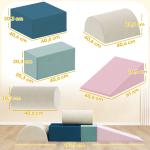 5-delat Skumblockset för Spädbarn och Småbarn, för Byggande, Lek och Klättring, Färgglad