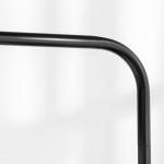 Golvlampa Stålampe Modern Design Svart av Metall för Vardagsrum och Sovrum Lampa med Skärm och 180 cm Kabel 64 x 38 x 163,5 cm