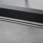 Matbord Fällbord Brun av Metall och Trä för Kök och Matsal Hopfällbart Köksbord med Hjul 118 x 70 x 76,5 cm