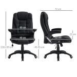 Ergonomisk Kontorsstol i Mesh, Bekväm Skrivbordsstol med Svankstöd, Justerbar Arbetsstol för Hemmakontor, Svart, 65 x 72 x 100-120 cm