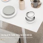 Matbord Fällbord Vit av Trä för Små Rum och Matsal Köksbord för 2-4 Personer Hopfällbart 110 x 86 x 75 cm