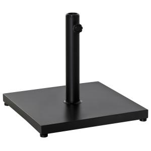 Parasollställ Paraplyhållare Metall för Ø35/38/48 Mm Paraplyer Stabil och Robust Svart 45 X 45 X 39 Cm