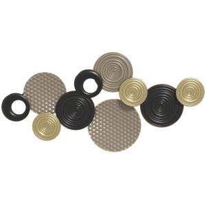 Väggdekoration 3D Flerfärgad Metall för Vardagsrum och Sovrum Konstverk med Metallram Modern och Unik Design Elegant Inredning