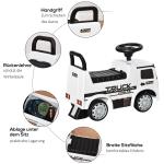 Åkbil, Licensierad av Mercedes, ANTOS Truck Style med Ljus, för Barn 12–36 Månader, Metall, PP-plast, Vit + Svart, 62,5 x 28,5 x 45 cm