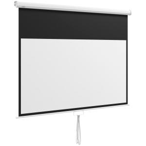 Projektorduk med Stativ och Vägg-/Takfäste, 16:9, Vit, 172 x 96 cm