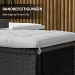 Sittdynor Stolsdynor Ljusgrå av Polyester och Skum för Inomhus och Utomhusbruk Set med 6 Dynor med Knytband 40 x 40 x 4 cm