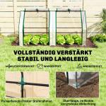 Drivhus Foliehus Väderbeständig Transparent Stål och PVC för Trädgård Vinterhärdig med Dörr Robust 180x90x90 cm