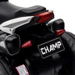 Elektrisk Barnmotorcykel med Ljus och Ljud, Laddningsbar, 3 km/h, Plast och Metall, Blå/Vit