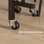 Väggspegel Fönsterspegel Svart av Metall och Glas för Vardagsrum och Sovrum Dekorativ Hängande Spegel 70 x 50 cm