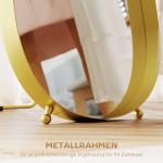 Hellängdsspegel med Metallram för Vardagsrum och Sovrum, Guld, 160x50 cm