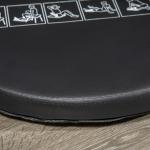 Hopfällbar Magtränare, Justerbar Träningsbänk för Sit-ups, Effektivt Redskap för Hemmaträning, Svart, 55 x 42 x 11-32 cm, 120 kg