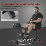 Benträning bänk och Vadpressmaskin med Hjul för Fitness och Sport i Hemmet Hållbar och Stabil Svart Stål för Benstyrka och Träning