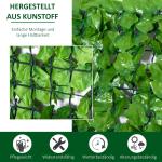 Konstgjord Häck Privatliv för Uteplats och Väggdekoration Naturlig Känsla Enkel Montering Ljusgrön 300 X 150 Cm
