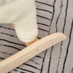 Gunghäst Baby Gungdjur med Ljud och Griphandtag för 18-36 Månader Plysch Vit Rosa 70 X 28 X 57 Cm