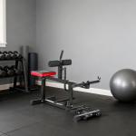 Benträning bänk och Vadpressmaskin med Hjul för Fitness och Sport i Hemmet Hållbar och Stabil Svart Stål för Benstyrka och Träning