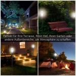 2-Delad Solar Gatubelysning LED IP44 ABS Energisparläge Vattentät Trädgårdslampa Rostfritt Stål Svart Ø18,5 X H129 Cm