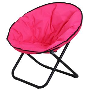 Rosa Campingstol med Vaddering Hopfällbar Fällstol för Utomhusbruk Lätt att Bära Rosa 80 X 80 X 75 Cm