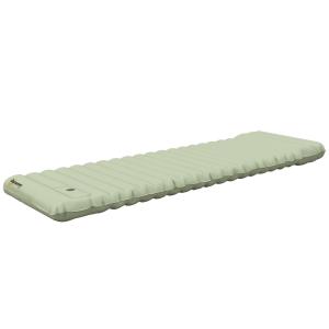 Liggunderlag Luftmadrass Grön av Nylon och TPU för Utomhusäventyr Vattenavvisande med Fotpump och Bärväska 80 kg