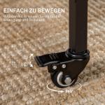 Matbord Köksbord Hopfällbart Rustikbrun av Trä för Små Rum Mobilt Bord med Öppen Hylla för 6 Personer 130 x 80 x 74 cm