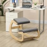 Ergonomisk Gungande Knäpall för Hemmakontor för Förbättrad Hållning, Grå