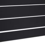 Utemöbler Set 3 Delar Festset Sittgrupp med Bord och 2 Bänkar Svart Metall 110 X 55 X 70 Cm