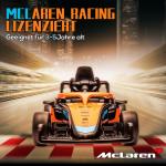 McLaren Barnbil Elbil Orange av Plast för Barn 3-5 År Licensierad Sportbil med Fjärrkontroll och MP3 30 kg