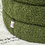 Rund Pall, Teddyfleece, upp till 120 kg, Grön, Ø40 x 45 cm