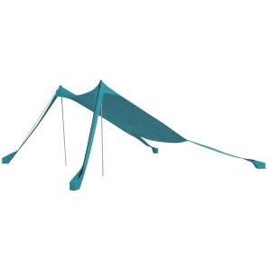 Solskydd Markis Himmelsblå av Tyg och Stål för Fiske och Picknick Vattentätt Tak med UV-Skydd och Bärväska 2,15 x 2 x 2 m