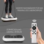 Vibrationsplatta för Hemmaträning, Effektiv Träningsmaskin med Gummiband, 99 Hastighetsnivåer för Helkroppsträning, Svart, 200 W