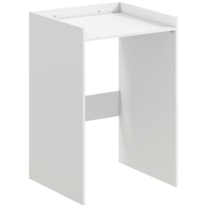 Badrumsskåp Smal Vit MDF för Tvättmaskin och Förvaring med Hyllor Platsbesparande Nischskåp 64x60x97,5 cm