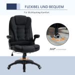 Ergonomisk Kontorsstol i Mesh, Bekväm Skrivbordsstol med Svankstöd, Justerbar Arbetsstol för Hemmakontor, Svart, 65 x 72 x 100-120 cm