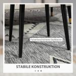 Fotpall Fotstöd Mörkgrå av Kashmirlook och Stål för Vardagsrum Fyrkantig Pall Elegant Design