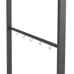 Grillpaviljong med Sidohyllor, Stabilt Grilltält med UV-Skydd, Praktiskt Solskydd för Grillmästaren, Beige, 215 x 150 x 220 cm