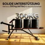 Träningsbänk Justerbar Röd och Svart Stål för Hemmagym Multifunktionell Bänkpress med Bencurl och Preacher Curl Maxbelastning 300 kg